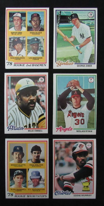 1978 Topps Baseball Complete Set (726) In Pocket Pages Ryan, Stargell 184938