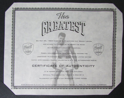 Muhammad Ali Fossil Collector'S Limited Edition Watch With Case & Box 147541