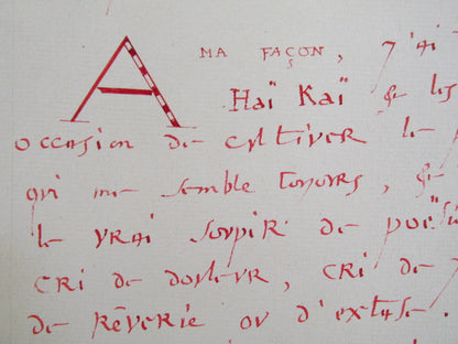 10 Andre Suares?Hai Kai d'Occident?With Autograph Special edition limited to