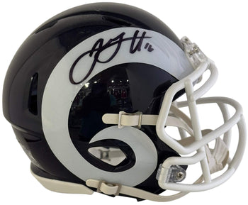 Jared Goff Autographed Rams Mini Helmet (Fanatics)