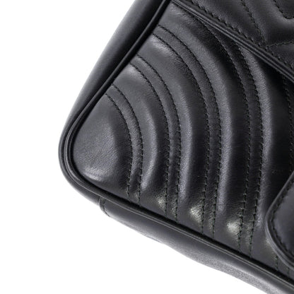 Gucci Gg Marmont Flap Bag Matelasse Leather Medium