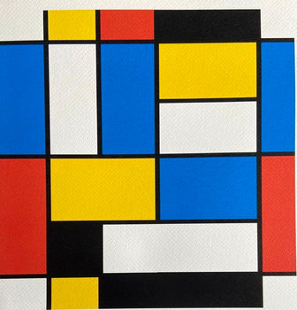 Piet Mondrian Lithograph Coa Signature And Stamp