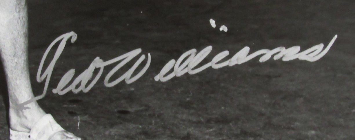 Ted Williams Hof Signed/Autographed 16X20 B/W Photo Boston Red Sox Twf 198528