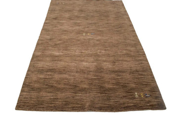 5X8 ft Hand-Loomed Modern Oriental Rug Solid