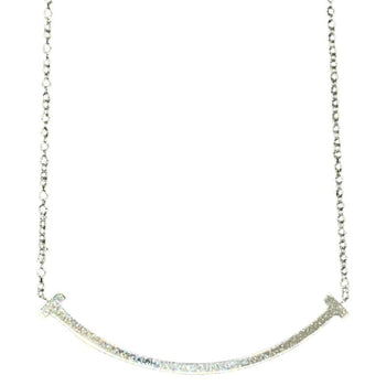 Tiffany & Co. T Smile Diamond Small Necklace 750Wg