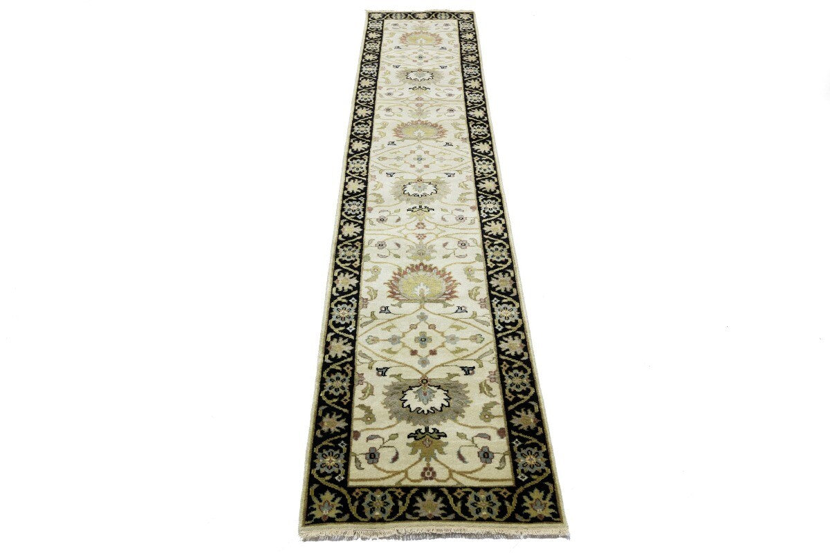 Oriental Wool Runner Rug Floral Chobi Peshawar