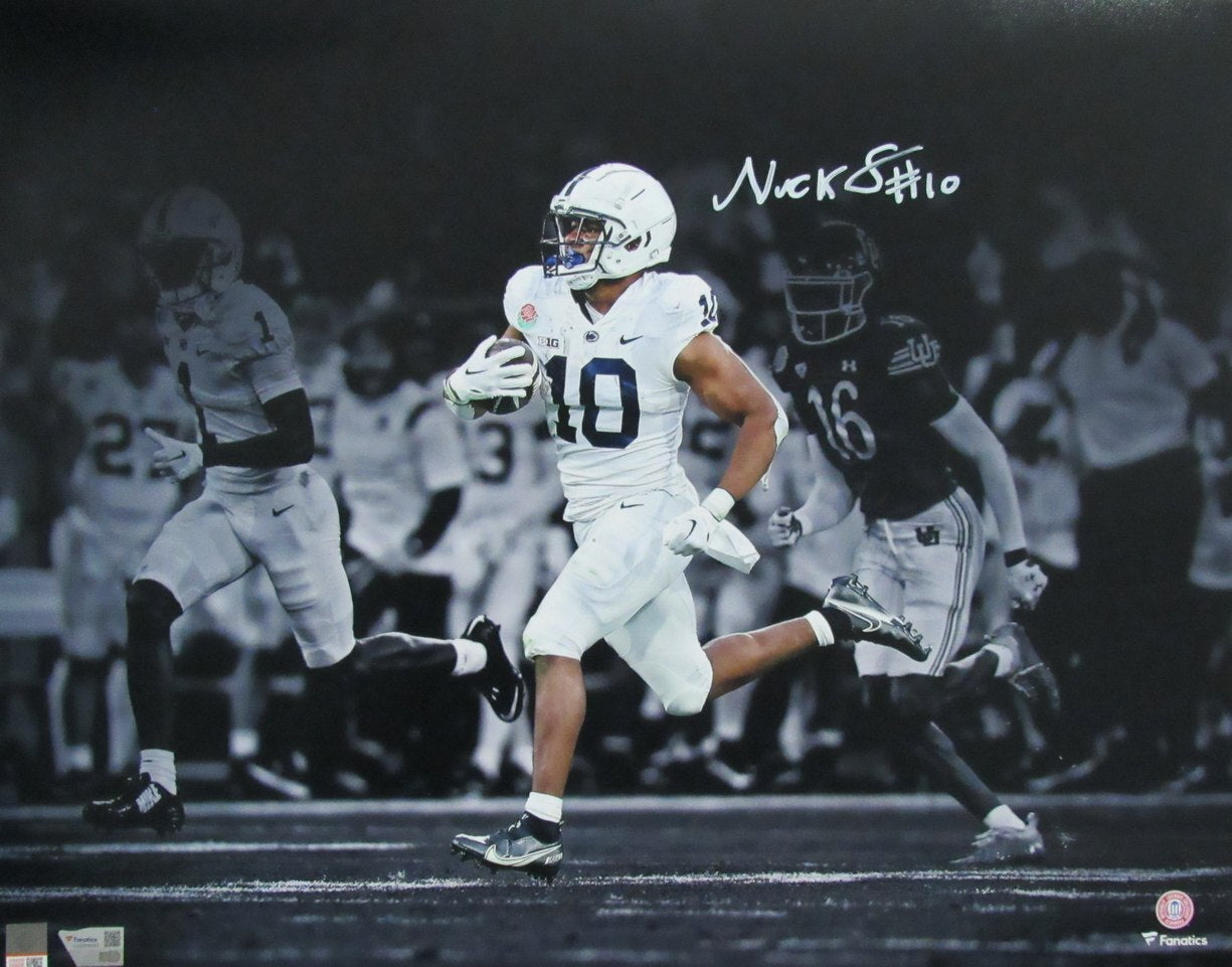Nick Singleton Autographed 16X20 Photo Penn State Fanatics 179790