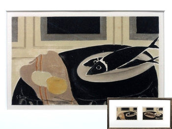 Georges Braque Black Fish With Pitcher Lithograph Set Cubism Ed.225