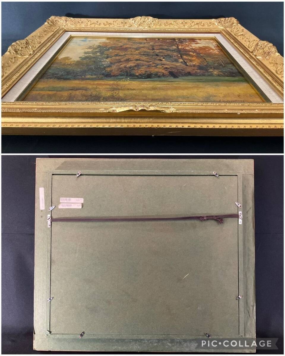 Alexander Alexiev A Hoffart (Bulgaria) 1991 Original Oil Painting Autumn Signed