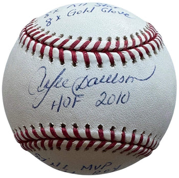 Andre Dawson Autographed Official Major League Stat Baseball