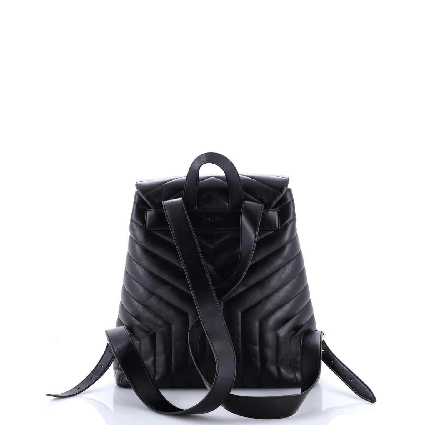 Saint Laurent Loulou Backpack Matelasse Chevron Leather Medium