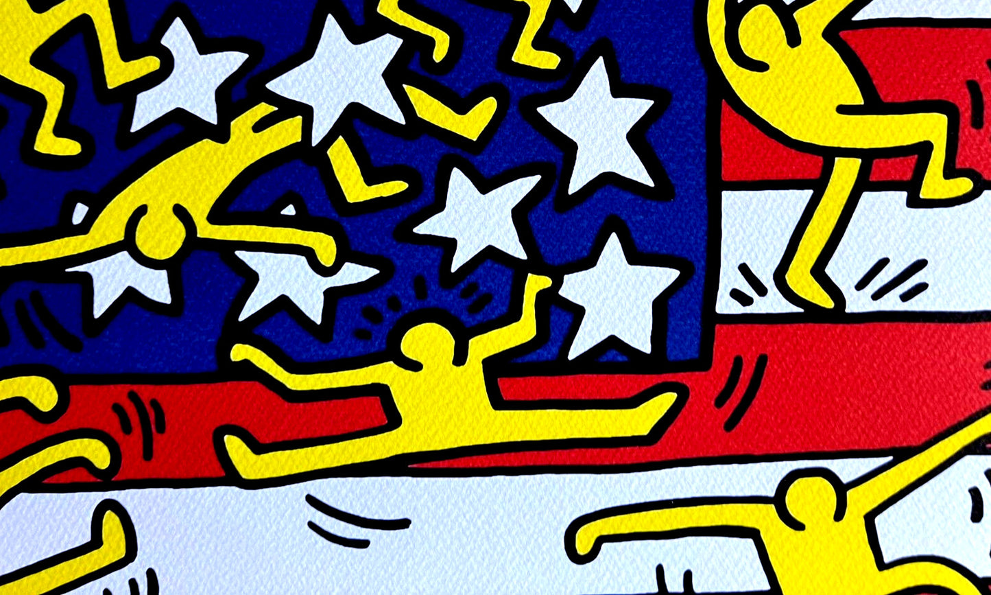 Keith Haring Lithograph Coa Signed Numbered By