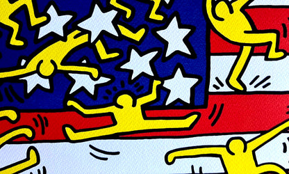 Keith Haring Lithograph Coa Signed Numbered By