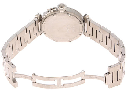 Cartier Pasha C Meridian Gmt Silver Automatic Oh/Polished