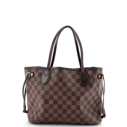 Louis Vuitton Neverfull Nm Tote Damier Pm