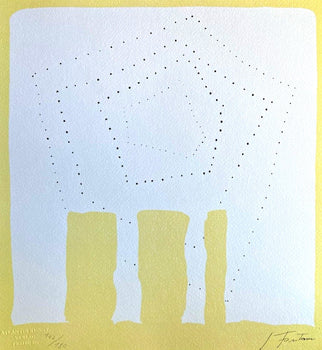 Lucio Fontana Lithograph 1978 Coa Signed Pen Numbered Pencil