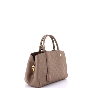 Louis Vuitton Montaigne Handbag Monogram Empreinte Leather Mm