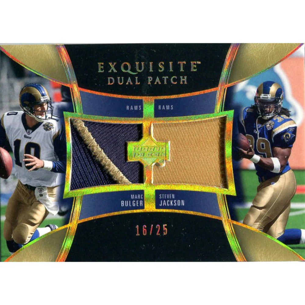 Marc Bulger & Steven Jackson Unsigned 2005 Upper