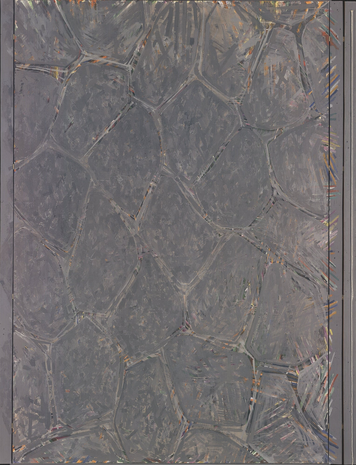 Jasper Johns Within " Poster Pop Art Blue, Gray