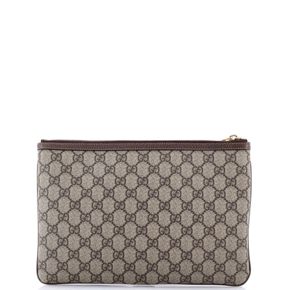 Gucci Ophidia Zip Pouch Gg Coated Canvas Large