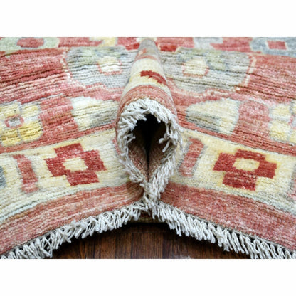 11'7"X14'6" Red Angora Ushak Soft Wool Hand Knotted Oversized Rug