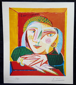 Pablo Picasso Lithograph Coa Signed Numbered 180 Ex (Joan:Mir)