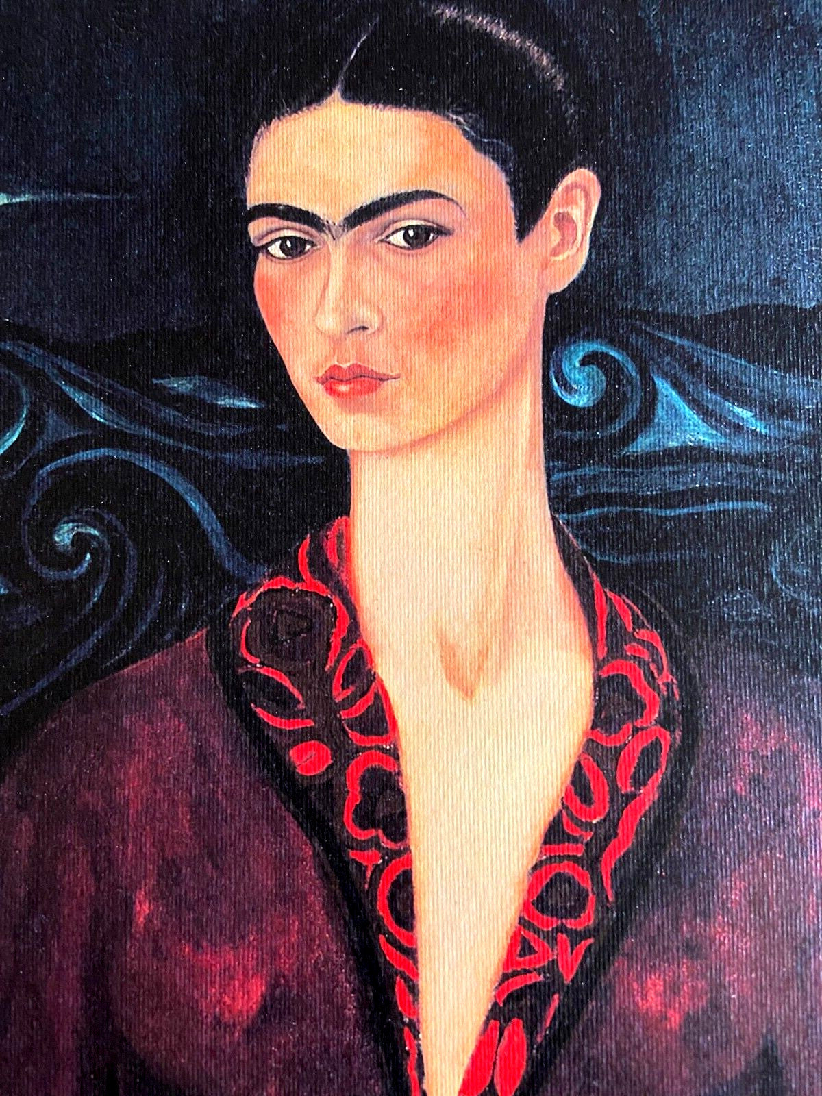Frida Kahlo Lithograph Coa Numbered By Hand Signed Limited To 275