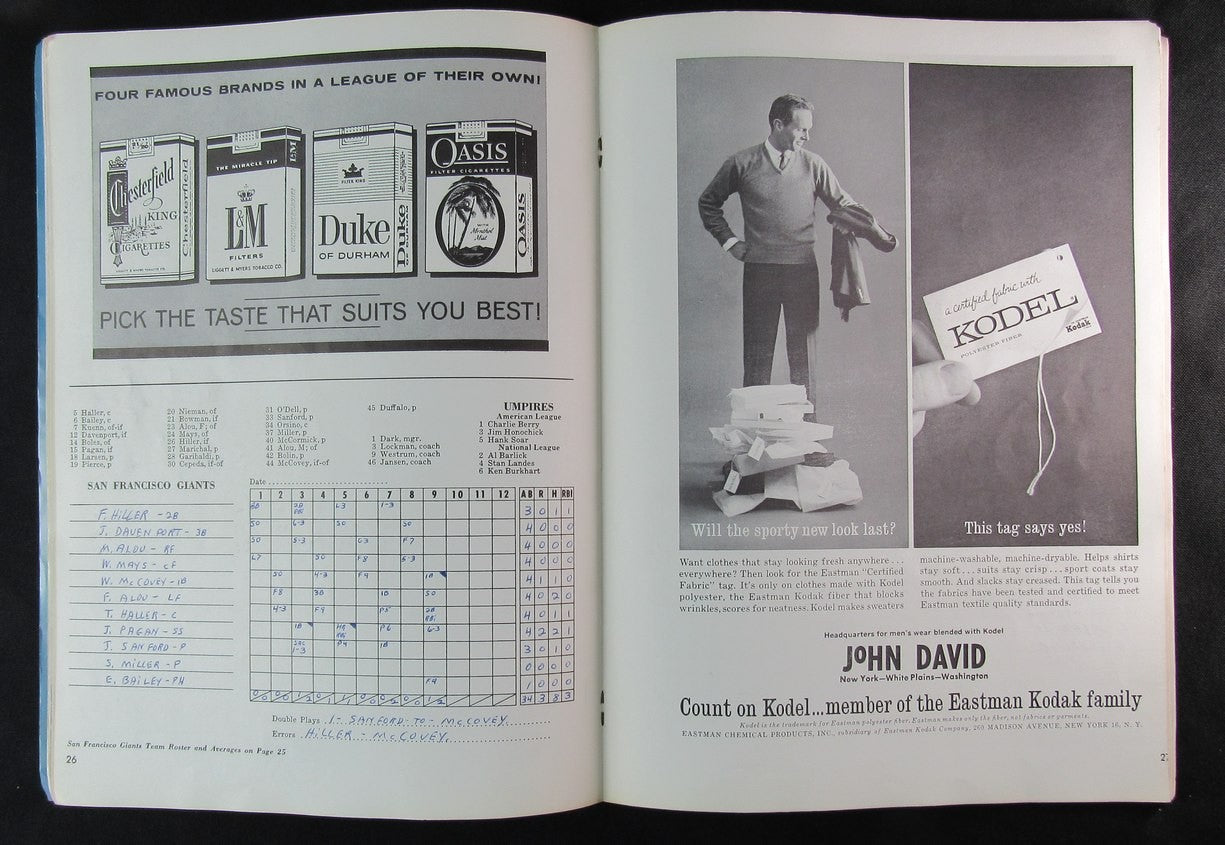 1962 World Series Program New York Yankees Vs. San Francisco Giants 183846