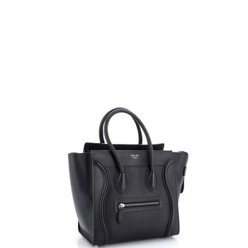 Celine Luggage Bag Grainy Leather Micro