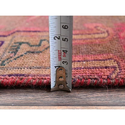 2'8"X6' Brown Vintage Northwest Zoroastrian Hand Knotted Wool Runner Rug