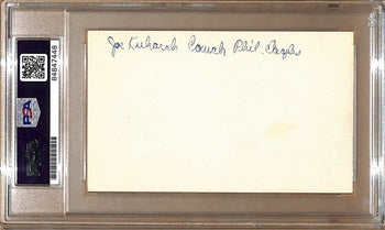 Joe Kuharich Autographed 3X5 Index Card Notre