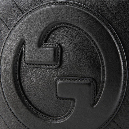 Gucci Blondie Nm Top Handle Shoulder Bag Diagonal Quilted Leather