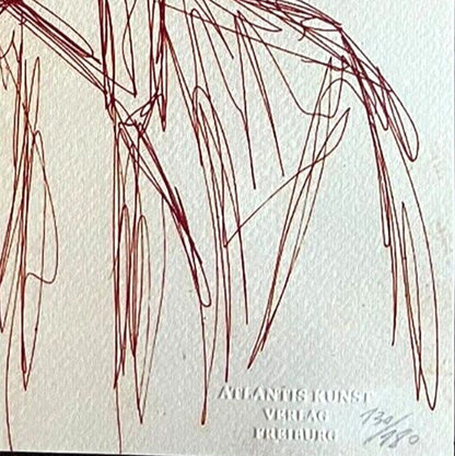 Alberto Giacometti Lithograph Coa Signed Hand Numbered In Pencil