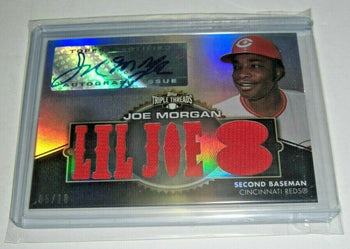 Joe Morgan 2012 Triple Threads Game  Triple