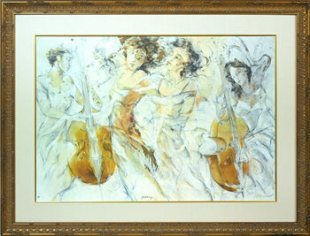 Framed Gary Benfield Symphony Artist Proof AP Signed Limited Edition Print w/
