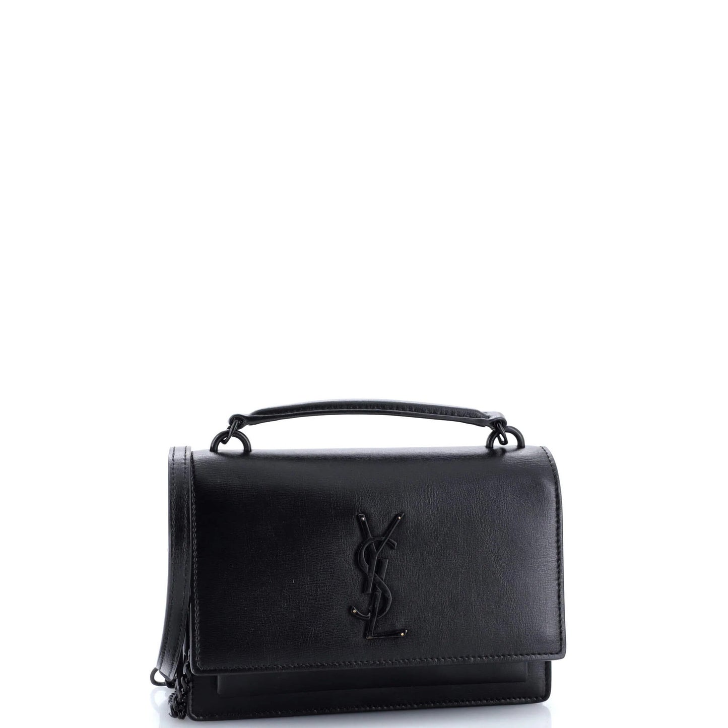Saint Laurent Sunset Top Handle Chain Wallet Leather