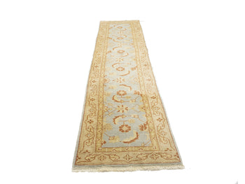 Floral Style Oushak Hallway 3X12 Turkish Oriental