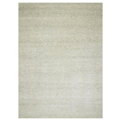 10'1"X14' Nimbus Gray Hand Knotted Grass Design Shabby Chick Oriental Rug