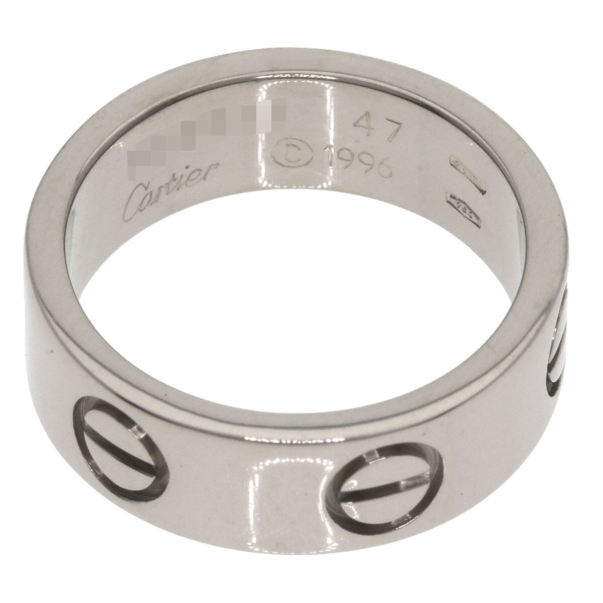 Cartier Ring Love Ring #47 K18 White Gold