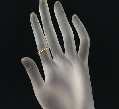 Cartier Ring 1895 Wedding Band 2.5Mm Eu51 18K 750 Yellow Gold