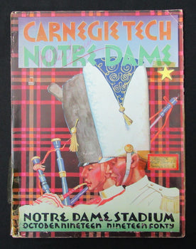 10/19/1940 Carnegie Tech Vs. Notre Dame Program