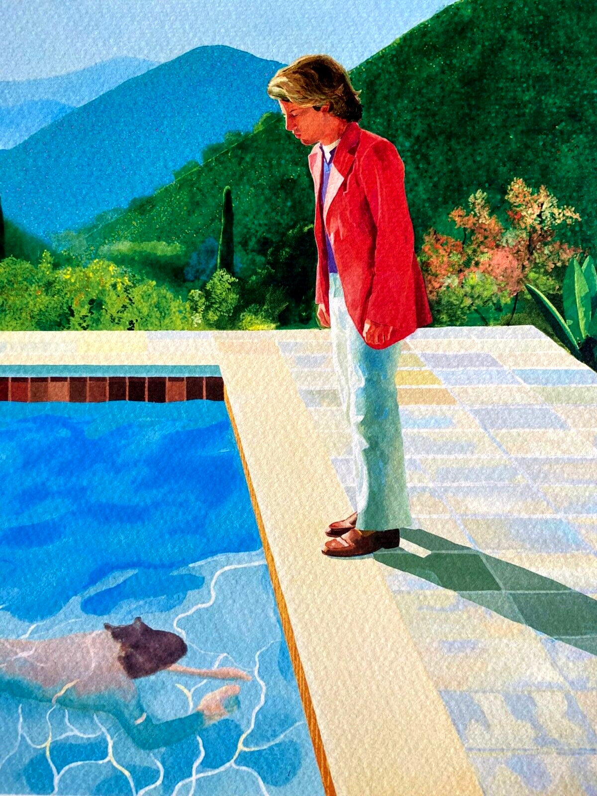 David Hockney "Portrait Of An Artist" Lithograph Signed Stamp