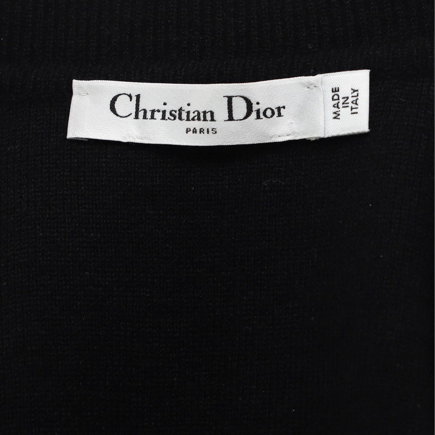 Christian Dior Women'S Logo Crewneck Sweater Cashmere Blend