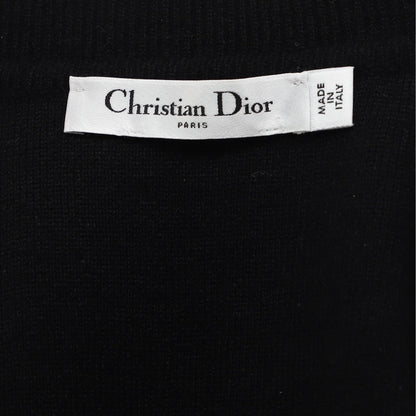 Christian Dior Women'S Logo Crewneck Sweater Cashmere Blend