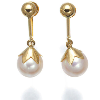 TASAKI Earrings Akoya Pearl 7.0mm 18K 750 Yellow