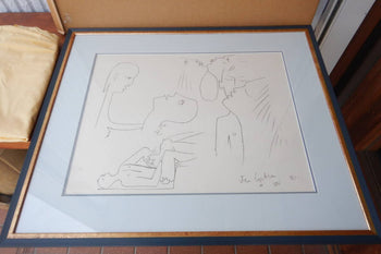 Jean Cocteau Large Lithograph Print Limited
