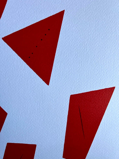 Lucio Fontana Lithograph Coa Signed In Pen