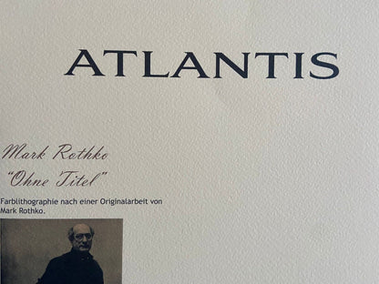 Mark Rothko Lithograph Handmade