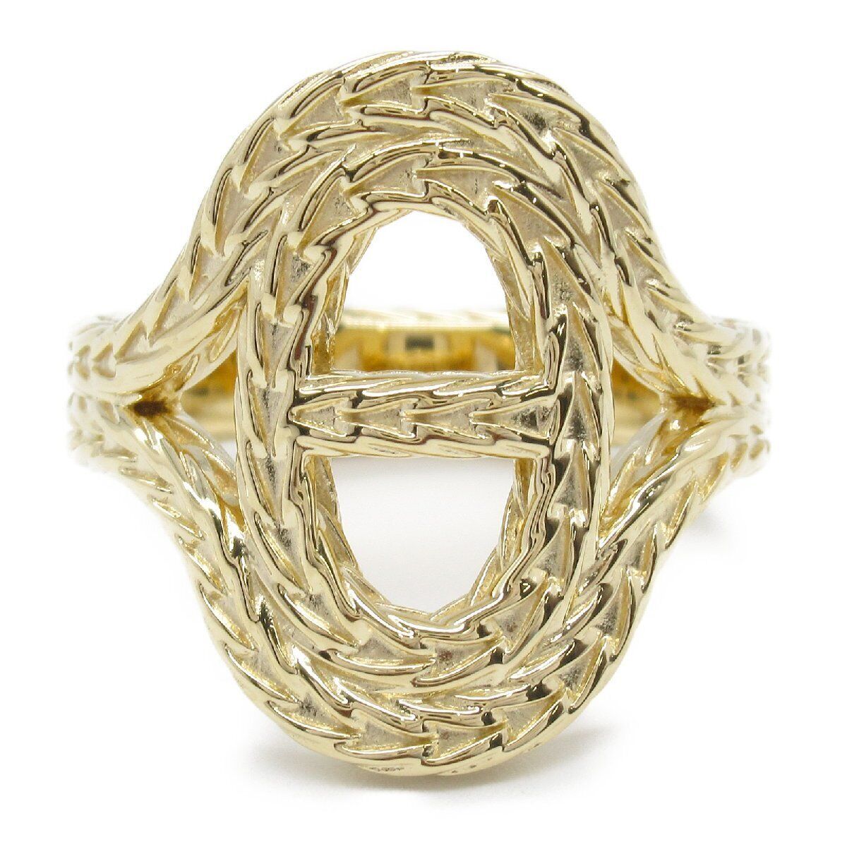 Hermes Anchor Chain Ring K18Yg Us#7