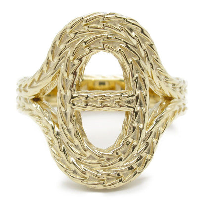 Hermes Anchor Chain Ring K18Yg Us#7